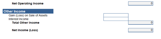 An income statement.